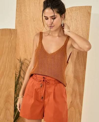Conjunto feminino tricot e short telha - Lagoa Santa - MG - Cinthia Almeida Moda Feminina